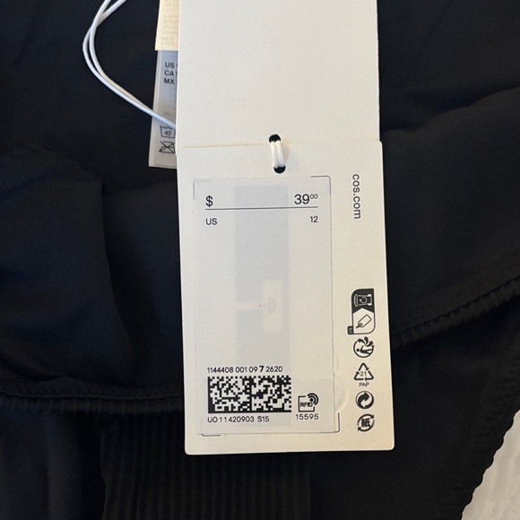 COS Black Ribbed Bikini Bottom - Picture 3 of 4